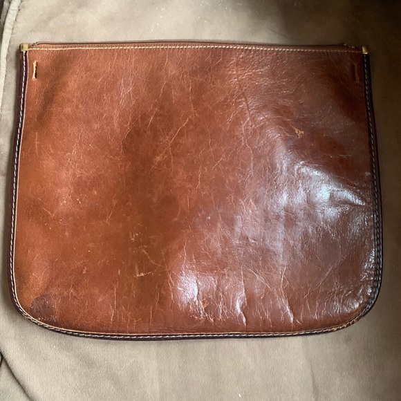 Brahmin Brown Croc-Embossed Tote - Picture 7 of 10